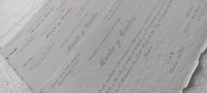 Invitations de mariage personnalisées en papier coton à bords festonnés, imprimées sur mesure, suite de papeterie de luxe faite à la main, export en gros - Product Image 2