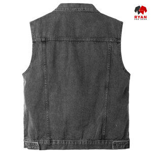 Chaleco Vaquero Personalizado Ryan Pro Gear para Hombre, Cuello Camisero, Tela Transpirable con Logotipo Personalizado - Product Image 4