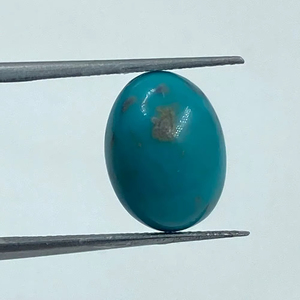 Pierres précieuses en turquoise naturelle de couleur bleu ciel 10x13.60MM 4.71Cts provenant d'un exportateur indien pour la fabrication de bijoux - Product Image 1