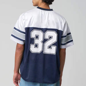 Jersey Deportivo Personalizado para Hombre con Logotipo, Jersey de Fútbol de Malla con Corte Cuadrado y Holgado - Product Image 2