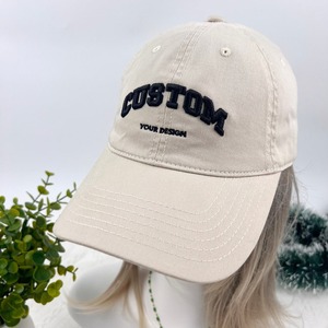 Gorra de Béisbol de Lino y Algodón Impermeable con Texto Personalizado Bordado, Nombre y Logotipo Personalizados, Estilo Japonés, Regalo para Novia, Deportes - Product Image 6