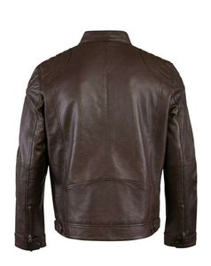 Chaqueta universitaria de béisbol vintage de cuero con bordado personalizado OEM para hombre - Product Image 2