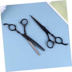 Professional Hair Thinning <b>Scissors</b> VG10 Stainless Steel Blade 30 Teeth <b>Left</b>-<b>Handed</b> Ergonomic Long Handle Salon Use - Product Image 1