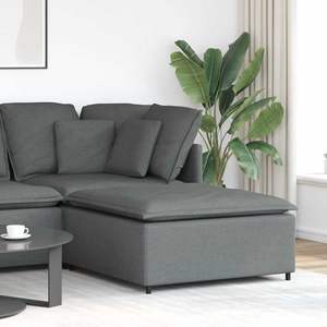 Canapé modulaire en tissu gris foncé 100% polyester 39,4x39,4x18,9 po, produit de la catégorie Tabourets et poufs - Product Image 1