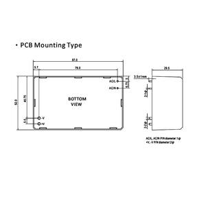 โมดูล85-305VAC ไฟฟ้า3A ขนาด45W 15V ที่ห่อหุ้ม FMM045-S15-P กรอบเปิดโล่ง AC DC PCB แบบห่อหุ้มตาม EMI Class B - Product Image 2