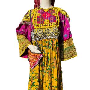 Directo de fábrica cómodo transpirable afgano Kuchi vestido nuevo Afghani Kuchi fiesta colección encaje lentejuelas botón sólido al por mayor - Product Image 1