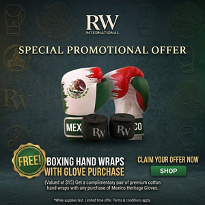 Guantes de Boxeo de Cuero con la Bandera de México, Cuero Vacuno, Cierre Ajustable con Gancho y Bucle, Transpirables, Ligeros, Unisex - Product Image 2