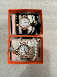 Lot de 7 montres à quartz pour femme, bracelet en cuir PU, montre-bracelet en alliage avec aiguilles, ensemble de bijoux 192045 - Product Image 6