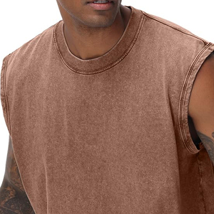 Camiseta sin mangas de alta calidad para hombre, suave, transpirable, de algodón, cómoda, informal, para verano, gimnasio, fitness. - Product Image 5