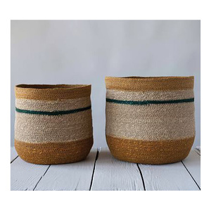 Handmade Eco Friendly Rattan Jute Yarn Food-Safe <b>Storage</b> Basket Natural Fiber Woven Multi-Purpose for Modern Home Decor - Product Image 3
