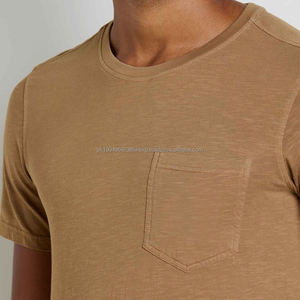 Camisetas Personalizadas con Logotipo, Camisetas de Verano para Hombre, Camisetas de Algodón Orgánico, Camisetas de Manga Corta con Bolsillo, Camisetas Deportivas para Hombre - Product Image 3