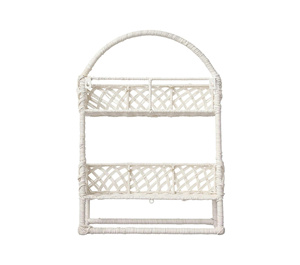 Étagère à plusieurs niveaux en rotin naturel de haute qualité, faite à la main, tressée, pour le rangement à la maison, plantes, livres, jouets, salle de bain - Product Image 3