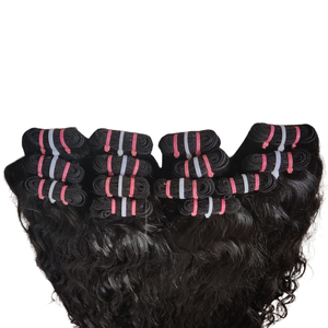 Extensiones de Cabello Humano Remy Virgen Indio, Doble Trama, Sin Procesar, Ondulado Profundo, Calidad Premium, Color Natural, Venta al Por Mayor - Product Image 3