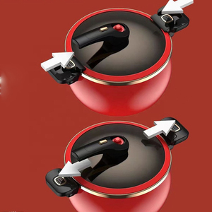Cuisinière à pression fiable de grande capacité pour une cuisson rapide et saine, corps en acier inoxydable durable, compatible gaz et induction, passe au lave-vaisselle - Product Image 3