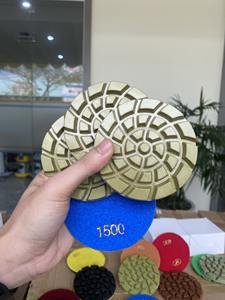 Diamond <b>Polishing</b> <b>Pad</b> 9mm Durable Grinding Disc for Concrete Marble Granite and Terrazzo Floor <b>Polishing</b> Dry or Wet Application - Product Image 6