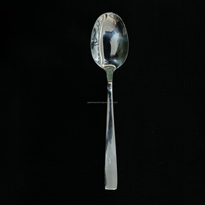 Cuillère à dîner en acier inoxydable de qualité supérieure, manche long, finition miroir, qualité alimentaire, durable, antirouille, poids optimal, USA - Product Image 1