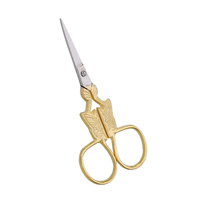 Ciseaux à cuticules en acier inoxydable, lame courbée, trou carré, instrument de beauté professionnel pour le nail art
