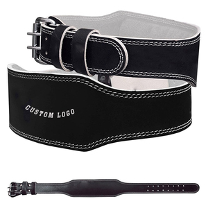 Cinturón de Cuero Genuino Personalizado de Alta Calidad para Hombre, Cinturón de Culturismo y Levantamiento de Pesas, Ajustable con Hebilla de Doble Pin - Product Image 3