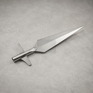 Pointe de lance médiévale viking Dark Hammer Art, forgée à la main en acier à haute teneur en carbone, forme de feuille effilée, grande taille, finition polie, avec aile, idéale pour - Product Image 2