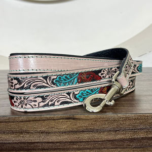 Correa de Cuero Vacuno Hecha a Mano para Perros, Correa de Cuero Vacuno para Entrenamiento y Paseo para Perros Medianos y Grandes, Suministros para Mascotas, Correas Resistentes para Perros - Product Image 4