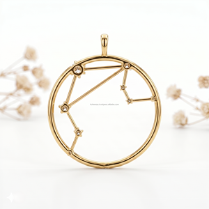 Pendentifs et breloques raffinés en pierres précieuses, énergie de Vénus, signe de la balance, bijoux de mode zodiacaux élégants, pièce maîtresse cosmique inspirée des gemmes pour l'octobre - Product Image 2