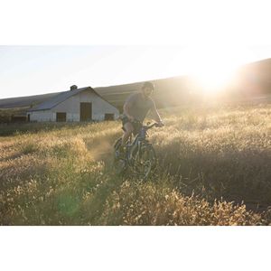 Mountain Bike elettrica Step-Over blu da 26 pollici - Product Image 2