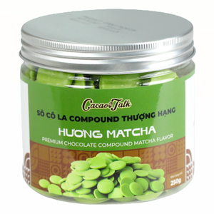 Offre Spéciale – Prix Compétitif – Chocolat Composé de Haute Qualité – Boutons de Chocolat au Matcha et au Cacao 1KG – HALAL – Ingrédient pour Boulangerie OEM/ODM - Product Image 1