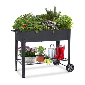 Large Classic Outdoor Stainless Steel Raised Garden Bed Planter <b>Pots</b> Eco-Friendly Durable Easy Assembly for <b>Vegetables</b> Herbs - Product Image 4