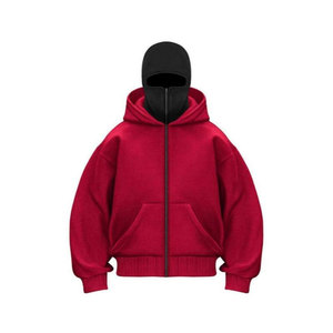 Wholesale Custom Design Men Zipper Hoodie Unisex Heavy Weight Cotton Oversized Comfortable & Breathable Solid <b>Zip</b>-<b>Up</b> Hoodie - Product Image 3