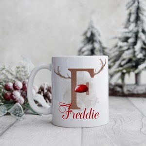 Personalized <b>Christmas</b> Ceramic Coffee Mug Sublimation Name Initial Cup Dishwasher Safe <b>Gift</b> <b>Box</b> Packaging Custom Holiday <b>Gift</b> - Product Image 3
