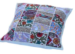 Nueva llegada surtido Sari Patchwork funda de cojín bordado Patchwork funda de almohada para la decoración del hogar - Product Image 2