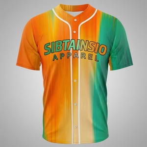 Camiseta de Béisbol con Logotipo Bordado Personalizado, Nuevo Diseño, Sublimación, Malla Transpirable, Secado Rápido, Manga Corta - Product Image 2
