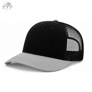 Gorra Trucker Personalizada al por Mayor de 6 Paneles Marrón y Blanca, Estilo Vintage, OEM ODM, Malla Transpirable, Cierre a Presión, Fabricada en Vietnam - Product Image 4