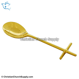 Cross Handle Brass Incense Spoon - Product Image 2