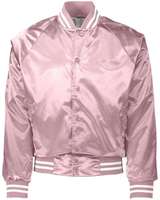 Veste universitaire personnalisée OEM vierge à broder, veste de baseball en soie, veste bomber en satin pour homme, veste unisexe, vêtements grecs