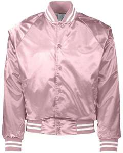 Veste universitaire personnalisée OEM vierge à broder, veste de baseball en soie, veste bomber en satin pour homme, veste unisexe, vêtements grecs - Product Image 4
