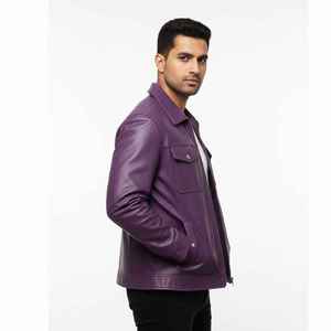 100% <b>Real</b> <b>Leather</b> <b>Jacket</b> for Men Everyday Use <b>Jackets</b> for Men Export Quality Premium Quality Soft Men <b>Leather</b> <b>Jacket</b> - Product Image 3