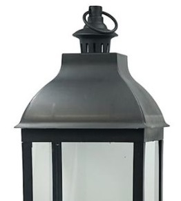 โคมไฟโลหะและแก้วดีไซน์ทันสมัย พร้อมโคมไฟเทียนโลหะเคลือบสีบรอนซ์ สำหรับตกแต่งบ้านภายนอก ทำด้วยมือ รับสั่งทำตามแบบ - Product Image 6