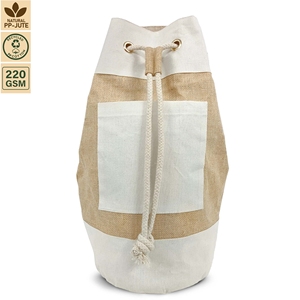Non Laminated Cotton <b>Canvas</b> <b>Drawstring</b> Pouch <b>Bag</b> Gift Storage 41x51x25 cm Custom Logo Wholesale OEM Private Label Model SNCH18 - Product Image 1
