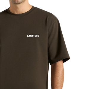 Camisetas de algodón de jersey para hombre, cuello redondo, manga corta, ajuste regular y relajado, estampado pequeño en el pecho, espalda lisa, casual, venta al por mayor, personalizadas, OEM - Product Image 5