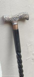 Decoración de Hogar Plegable Ajustable Hecha a Mano en Madera Vintage con Diseño Dorado Antiguo Pulido - 36 Pulgadas para el Día de la Madre y el Día del Padre - Product Image 3