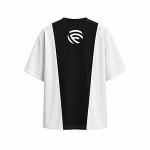 T-shirt en jersey de coton surdimensionné personnalisé pour homme |   T-shirt streetwear haut de gamme à col rond et manches courtes | - Product Image 3