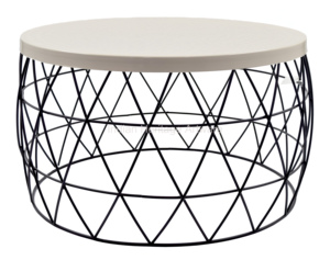 Mesa de Centro de Metal de Alta Calidad con Diseño Moderno y Tapa de Hierro Blanco para Sala de Estar, Oficina o Comedor, Nuevo Diseño - Product Image 5