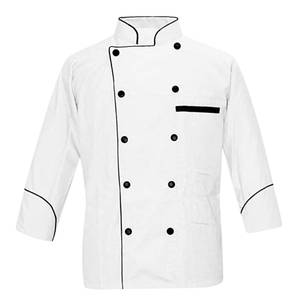 Vêtements de cuisine 100% coton à manches longues respirants pour le personnel des restaurants et des hôtels, fabricant OEM en gros - Product Image 6