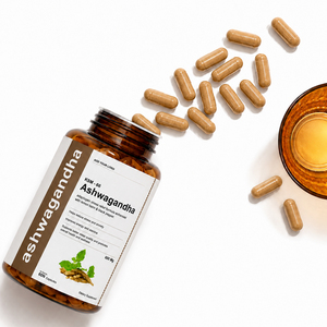 Cápsulas de Ashwagandha KSM-66 de 600 mg con Pimienta Negra y Balsamo de Limón - Suplemento Herbal de Marca Privada para Adultos, Alivio del Estrés - Product Image 1