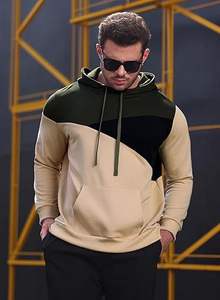 เสื้อฮู้ดผู้ชายผ้าโพลีเอสเตอร์ผสมคอตตอนแบบสวมหัว ปรับแต่งได้ มีกระเป๋า ผ้าฟลีซหนานุ่ม สีพื้น สำหรับฤดูหนาว สไตล์ลำลอง สตรีทแวร์ - Product Image 6