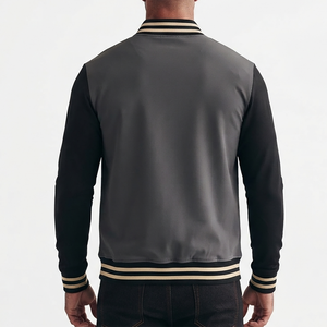 Fashionable Skin-Friendly Varsity Jacket Lightweight Polyester Spandex Crew Neck Collar Breathable jacket for men men's jackets - Product Image 2
