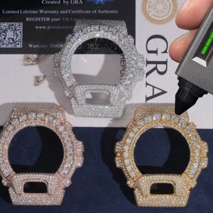 Premium Custom DW6900 Compatible <b>Watch</b> Stainless Steel Iced Out Luxury Mod Edition Custom DW6900 Style Metal <b>Case</b> <b>Watch</b> - Product Image 1