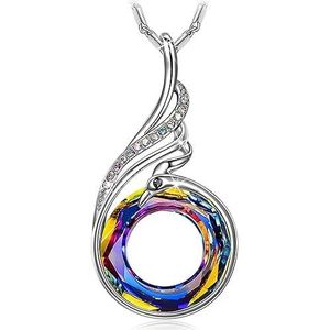 Collana Fenice 'Rise From the Ashes' 18"+2' con Cristalli dall'Austria, Confezionata in Scatola Regalo per Compleanni - Product Image 1