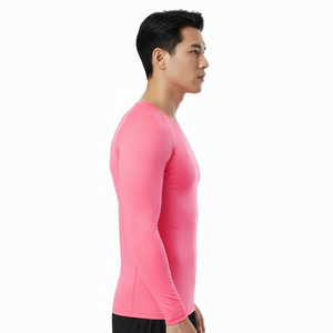 Rash Guard OEM ODM Unisex Long Sleeve Polyester Nylon Sublimation <b>Printed</b> Compression Shirts for BJJ Gym <b>Surfing</b> Diving MMA Top - Product Image 5